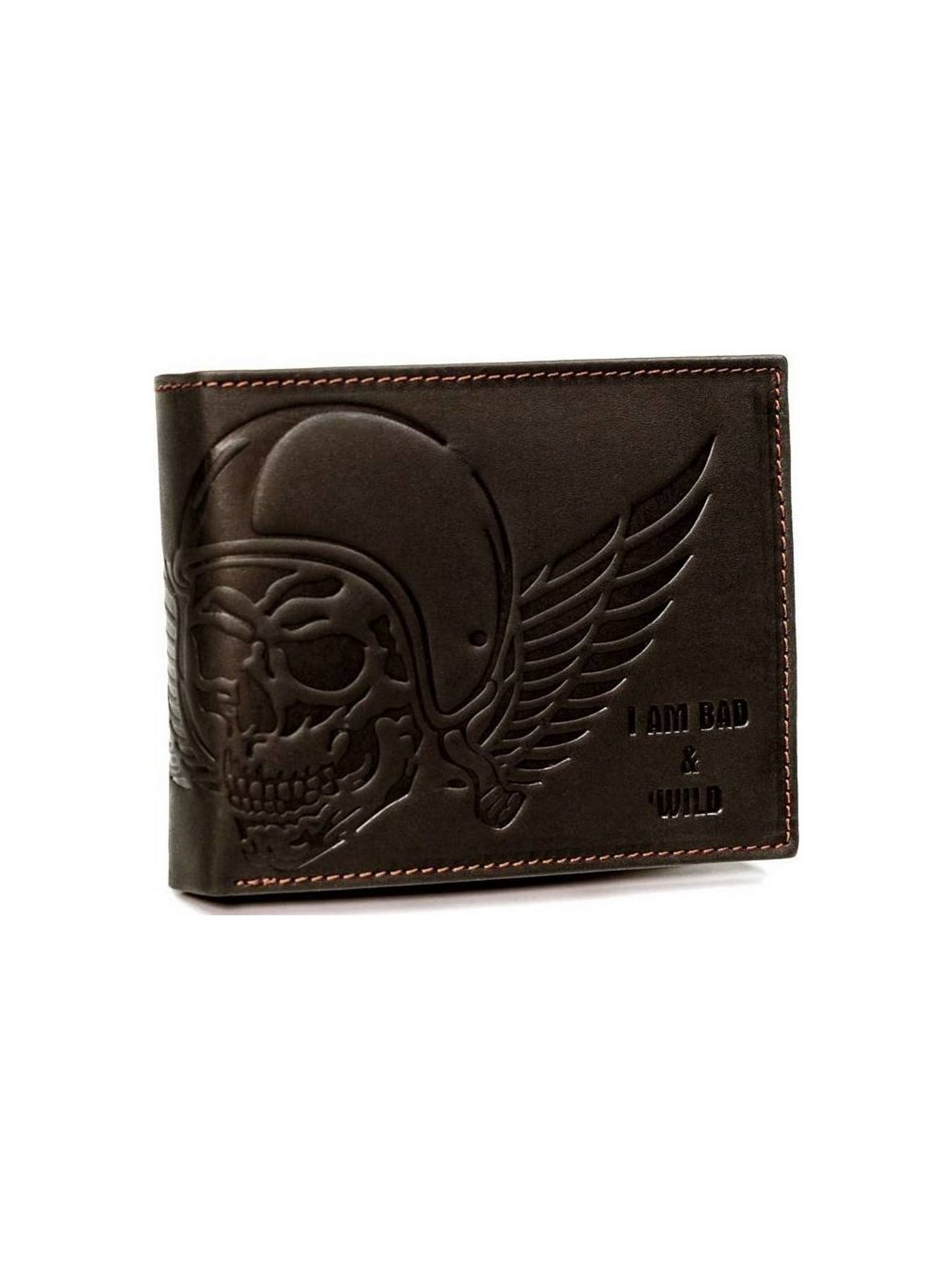 Гаманець чоловічий I AM BAD and WILD N992-HUB BROWN Гаманець чоловічий I AM BAD and WILD N992-HUB BROWN